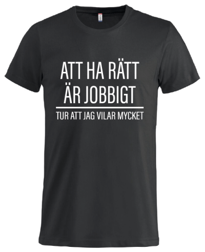 Att ha rätt är jobbigt