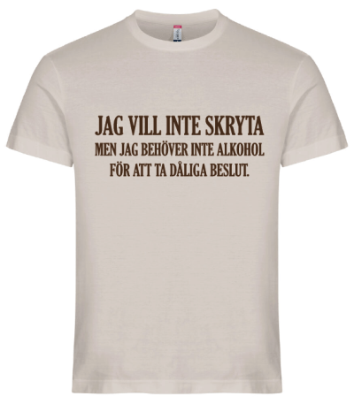 Jag vill inte skryta