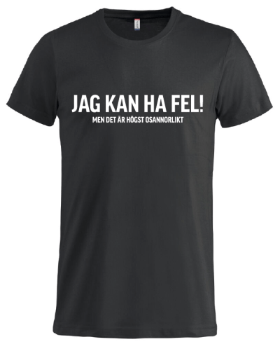 Jag kan ha fel