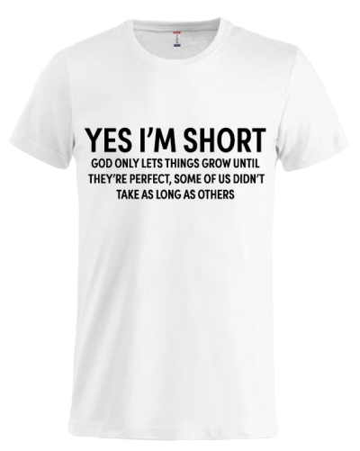 Yes I'm short